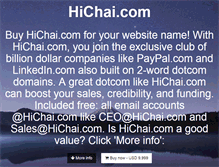 Tablet Screenshot of hichai.com